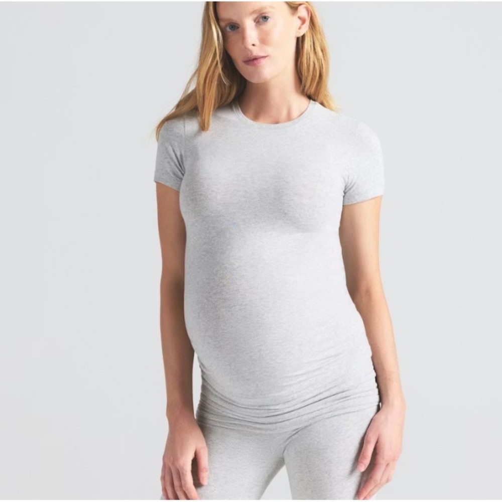 Skims Cotton Jersey Maternity Short Sleeve T-Shirt SS-STT-8046W Small - Picture 5 of 5